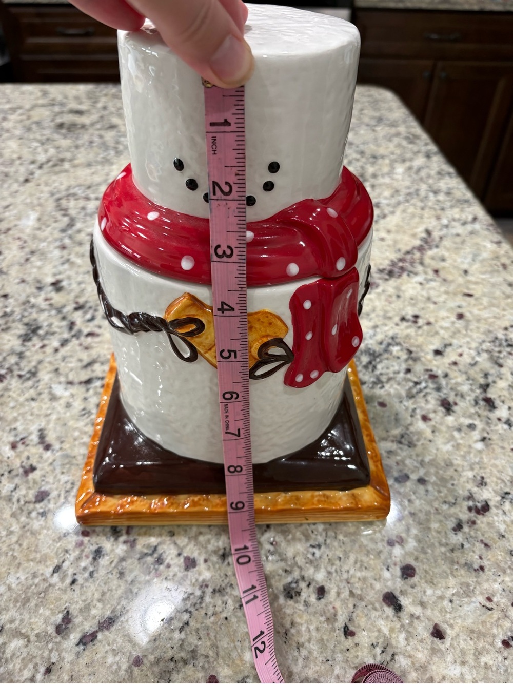 The Original S’mores snowman cookie canister by Ganz Hand Wash only GUC - Picture 9 of 9